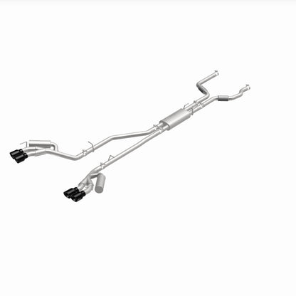 MagnaFlow 20-21 Ford Explorer 3.0L V6 Dual Exit Quad Black Chrome Tip Street Series Cat-Back Exhaust