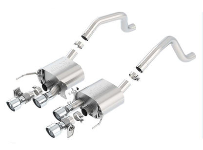 Borla 15 Chevy Corvette C7 ZO6 6.2L w/o AFM w/ NPP ATAK Quad RD RL AC Tips Center Rear Exit Exhaust