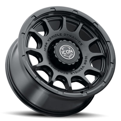ICON Alloys Rancho 20x9 / 8x170 / 6mm / 5.25in BS DBL Black Wheel