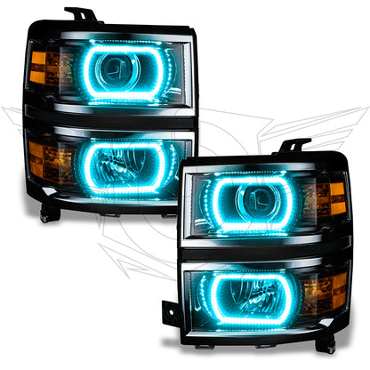 Oracle Chevrolet Silverado 14-15 Halo Kit Projector Style - ColorSHIFT
