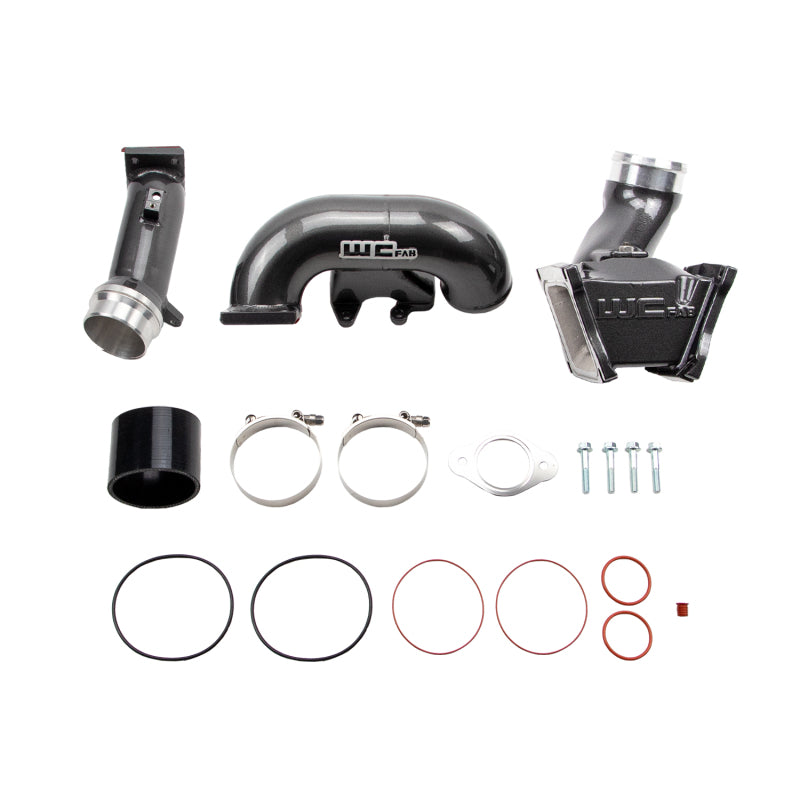 Wehrli 06-07 GM Duramax LBZ 3in Y-Bridge Kit - Semi-Gloss Black