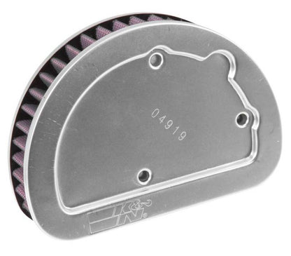 K&N Replacement Unique Air Filter 6.625in L x 4.75in W x 1.625in H with 1 Flange for Harley-Davidson
