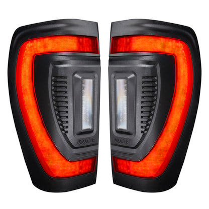 Oracle 19-23 GMC Sierra Black Series Flush Style LED Tail Lights - Factory Halogen