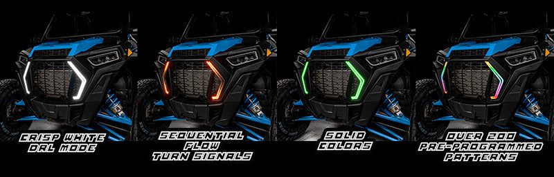 Oracle 19-21 Polaris RZR 1000 Dynamic Surface Mount DRL Signature Light - - Dynamic