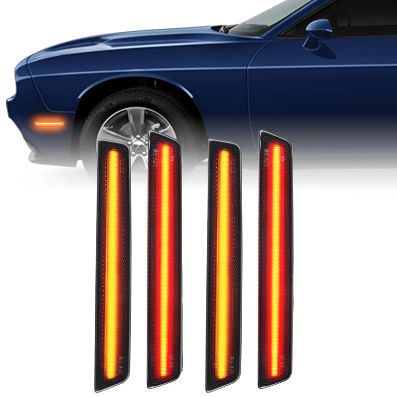 Oracle 15-21 Dodge Challenger Concept Sidemarker Set - Tinted - No Paint