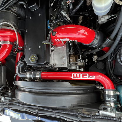 Wehrli 03-09 Dodge 5.9L/6.7L Cummins (Non-Twin CP3) Upper Coolant Pipe - Candy Red