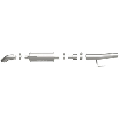 MagnaFlow Cat-Back, SS, 2.5/3in, Turn Down In Front Rear Tire 2015 Ford F150 5.0L V8 Ext Cab