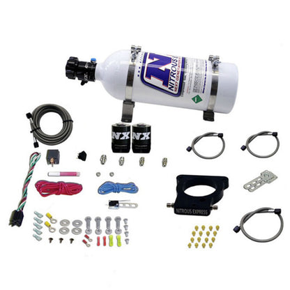 Nitrous Express GM LS 78mm 3-Bolt Nitrous Plate Kit (50-350HP) w/5lb Bottle