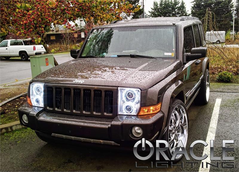 Oracle Jeep Commander 06-10 Halo Kit - ColorSHIFT w/ 2.0 Controller