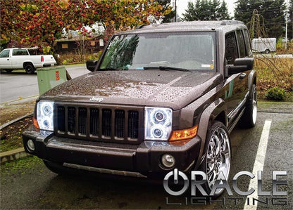 Oracle Jeep Commander 06-10 Halo Kit - ColorSHIFT w/ 2.0 Controller