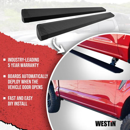 Westin 19-26 Chev/GMC Silv/Srra 1500 CC (No 19 LTD) / 20-26 2500/3500 Pro-e Running Boards - Tex Blk