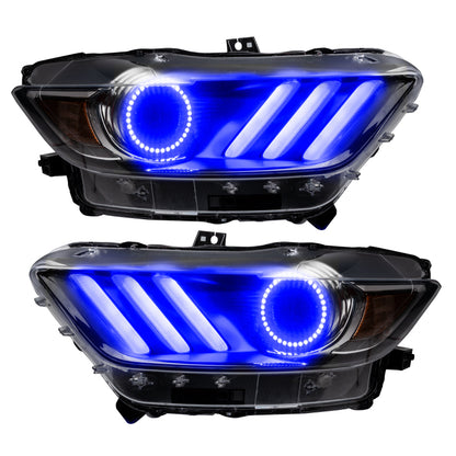 Oracle 15-17 Ford Mustang V6/GT/Shelby DRL w/ Halo Kit - ColorSHIFT w/o Controller