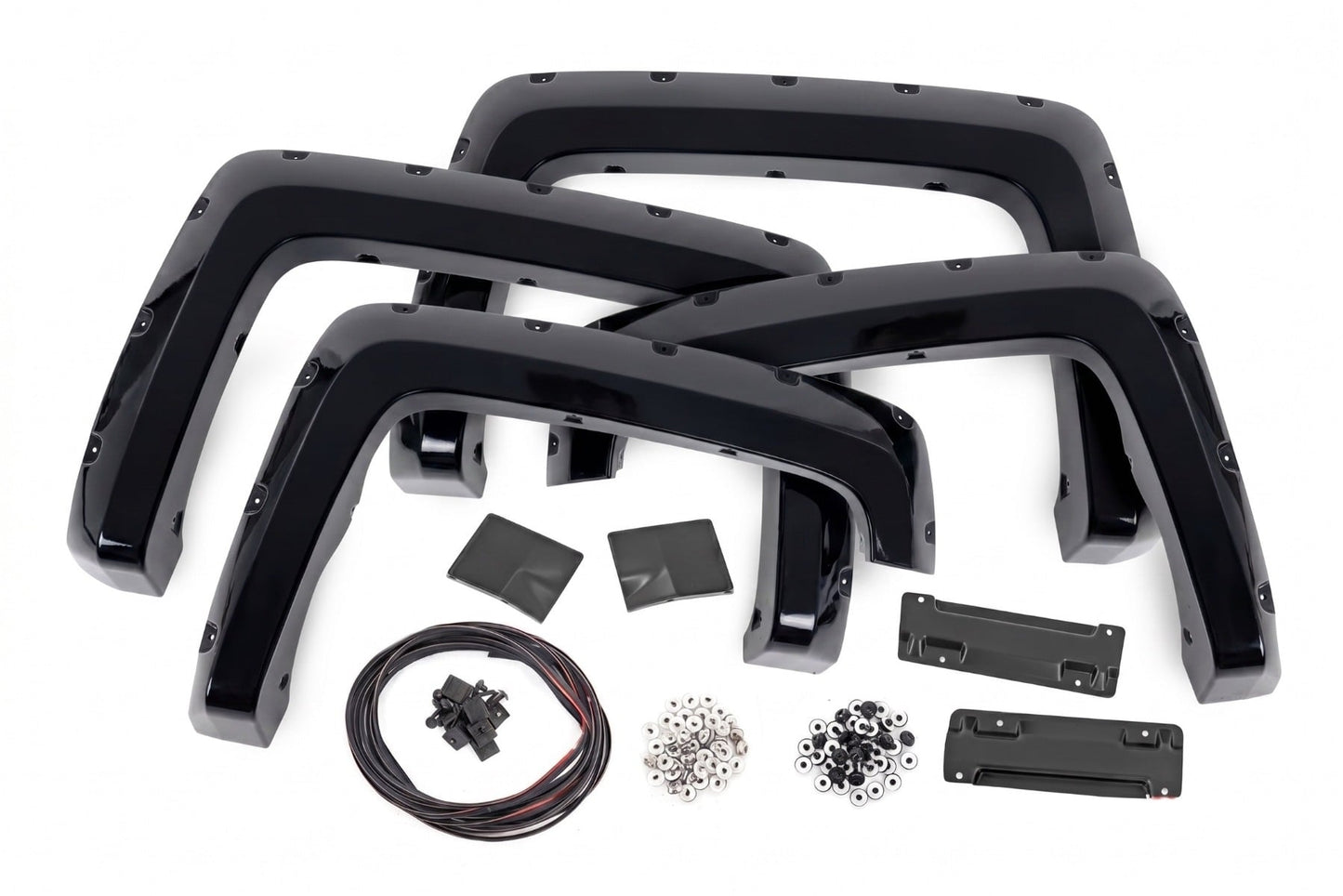 Pocket Fender Flares | 6'7" & 8' Bed | GBA Black | Chevy Silverado 1500 (14-18)/ 2500HD (15-19)