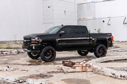 Pocket Fender Flares | 6'7" & 8' Bed | GBA Black | Chevy Silverado 1500 (14-18)/ 2500HD (15-19)