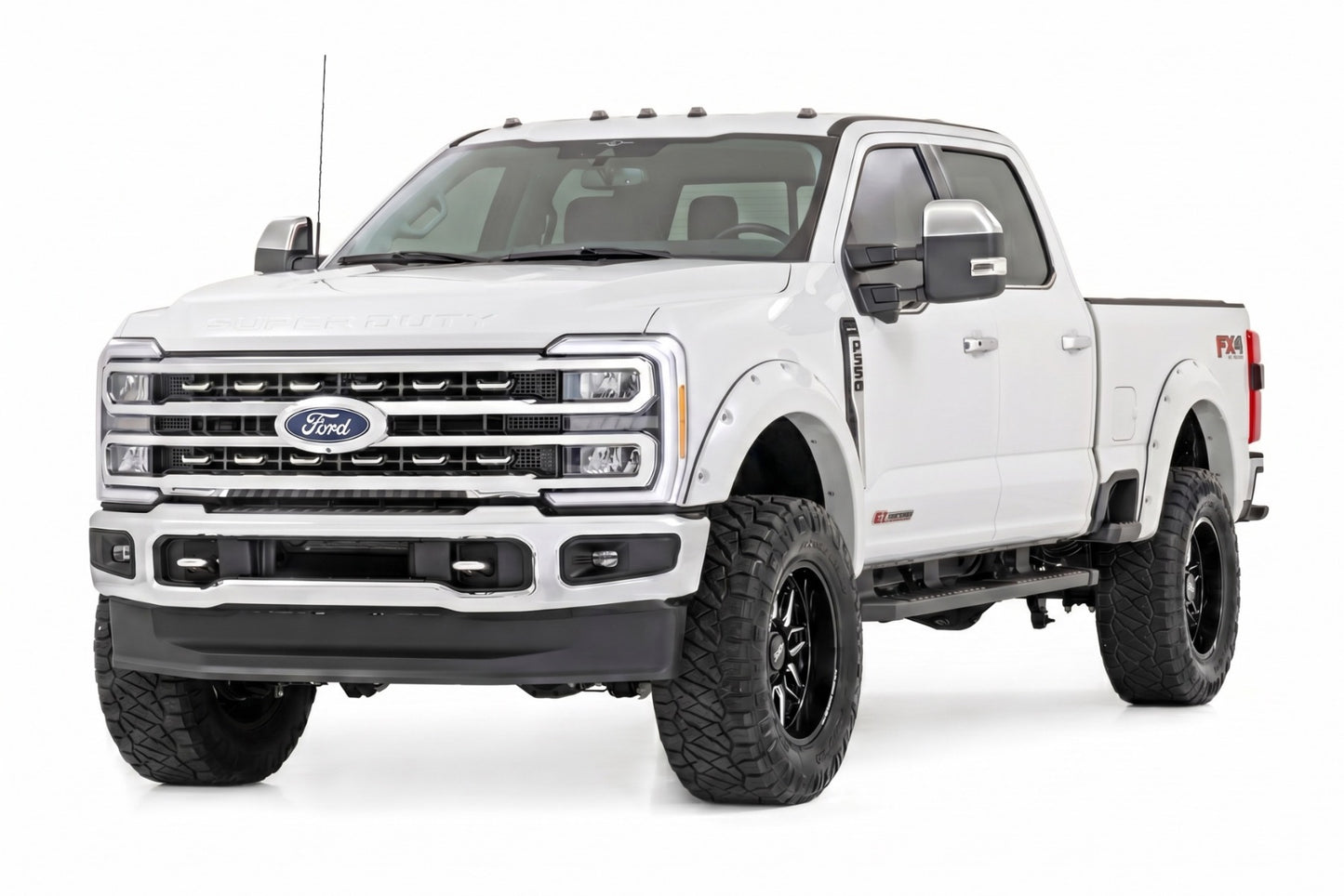 Pocket Fender Flares | YZ Oxford White | Ford F-250/F-350 Super Duty (23-26)