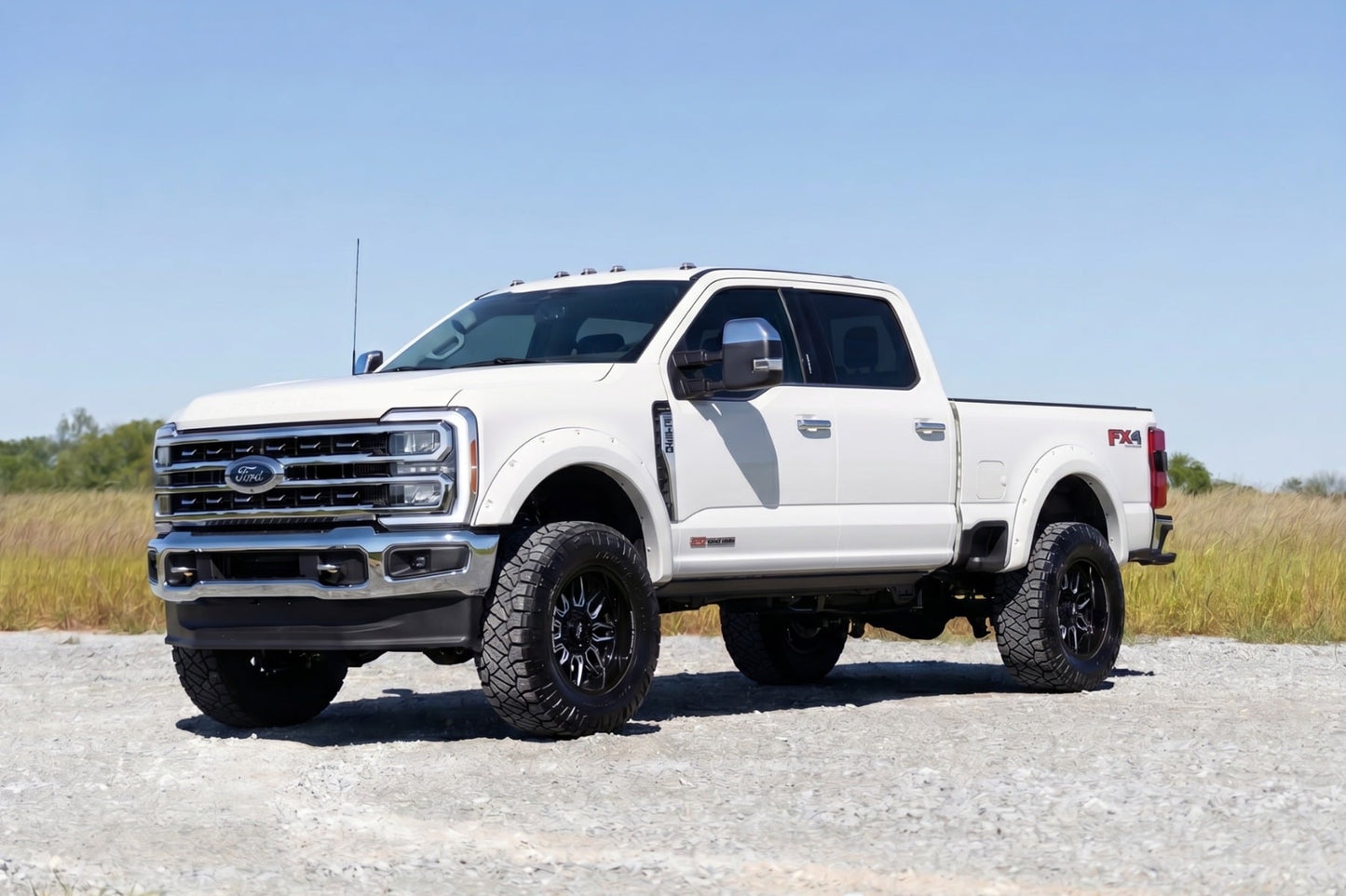 Pocket Fender Flares | YZ Oxford White | Ford F-250/F-350 Super Duty (23-26)