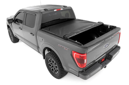 Soft Roll Up Bed Cover | 6'7" Bed | Ford F-150/F-150 Lightning/Raptor  (15-26)