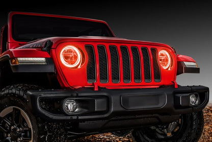 Oracle Jeep Wrangler JL/Gladiator JT LED Surface Mount Headlight Halo Kit - ColorSHIFT