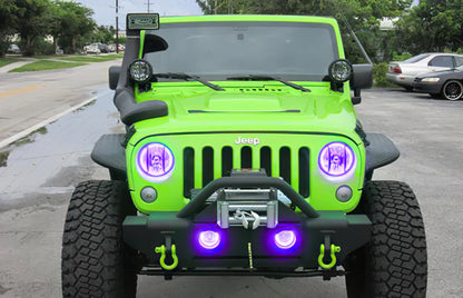 Oracle Jeep Wrangler 07-17 Halo Kit - ColorSHIFT w/ Simple Controller