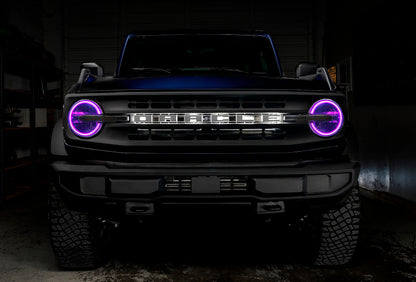 Oracle 2021 Ford Bronco DRL Upgrade w/ Halo Kit - ColorSHIFT w/ RF Controller