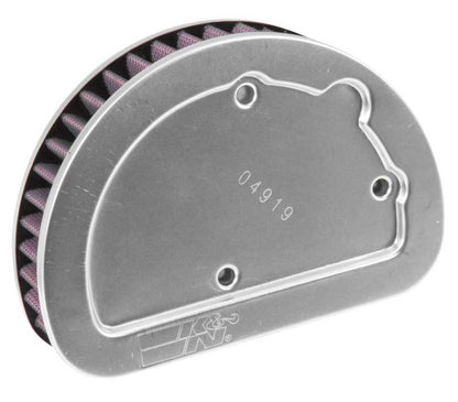 K&N Replacement Unique Air Filter 6.625in L x 4.75in W x 1.625in H with 1 Flange for Harley-Davidson