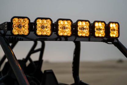 Diode Dynamics 20-Present Polaris RZR SS5 Pro CrossLink Roof - White Combo Lightbar Kit