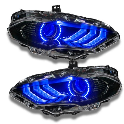 Oracle 18-21 Ford Mustang DRL Upgrade w/ Halo Kit - ColorSHIFT w/ BC1 Controller