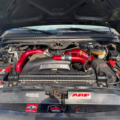 Wehrli 03-07 Ford 6.0L Powerstroke 4in Intake Kit - Gloss Black