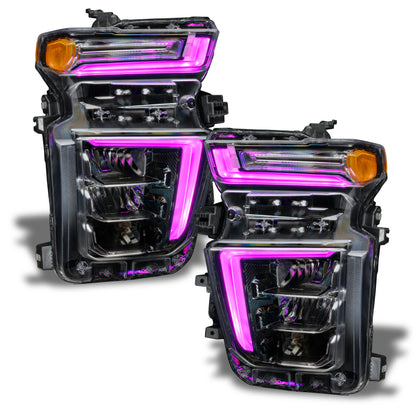 Oracle 20-21 Chevy Silverado HD 2500 RGB+W Headlight DRL Kit - ColorSHIFT w/o Controller