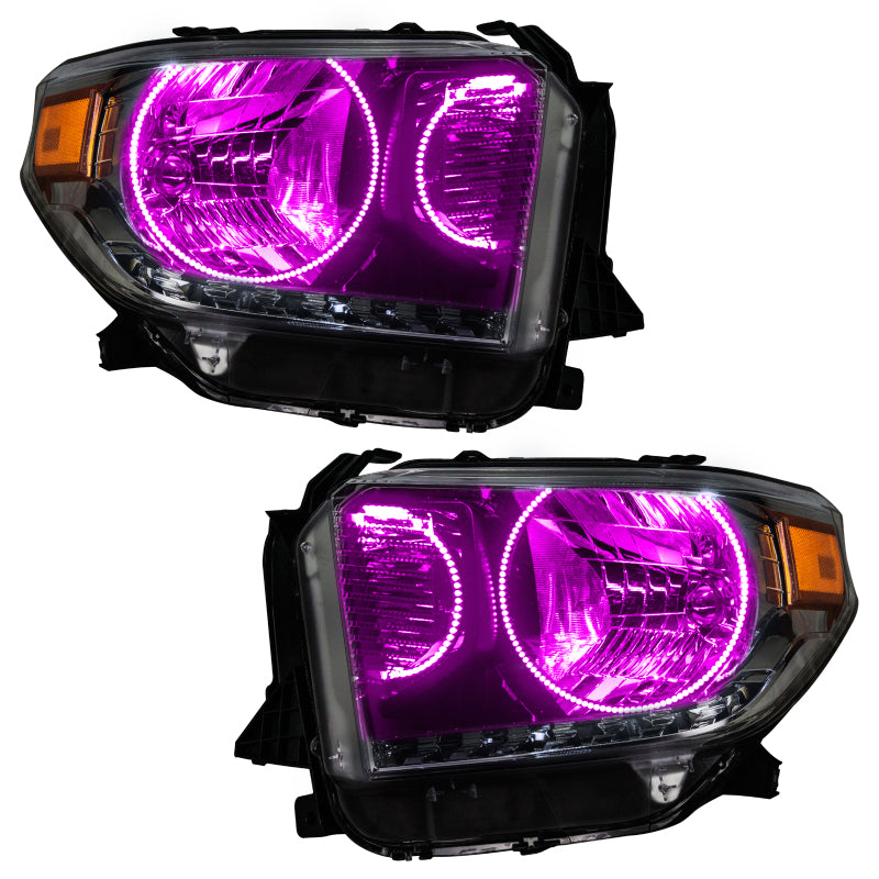 Oracle 14-17 Toyota Tundra SMD HL - Dual Halo Kit - ColorSHIFT w/ Simple Controller