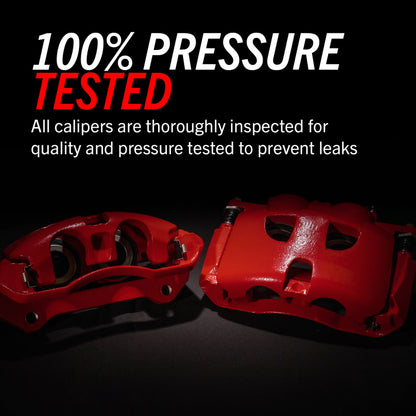 Power Stop 10-15 Chevrolet Camaro Rear Red Calipers w/o Brackets - Pair