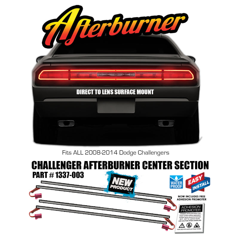 Oracle Dodge Challenger 08-14 Afterburner Center Section (4 pcs) - Red