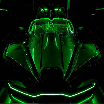 DS18 2015+ Polaris Slingshot Rear Subwoofer and Enclosure w/ EXL-X10.4D Subwoofer- Black Finish