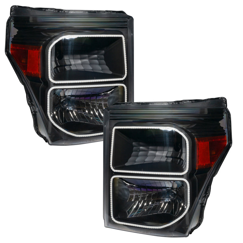 Oracle 11-16 Ford F250/350 LED HL - Black - ColorSHIFT w/o Controller
