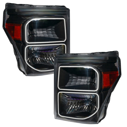 Oracle 11-16 Ford F250/350 LED HL - Black - ColorSHIFT w/o Controller