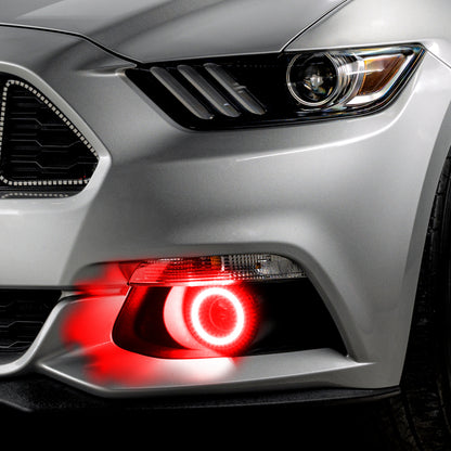 Oracle Ford Mustang 15-20 WP LED Projector Fog Halo Kit - ColorSHIFT