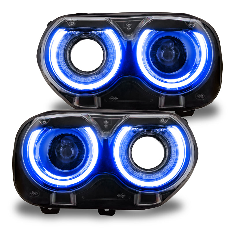 Oracle 15-21 Dodge Challenger RGB+W Headlight DRL Upgrade Kit - ColorSHIFT