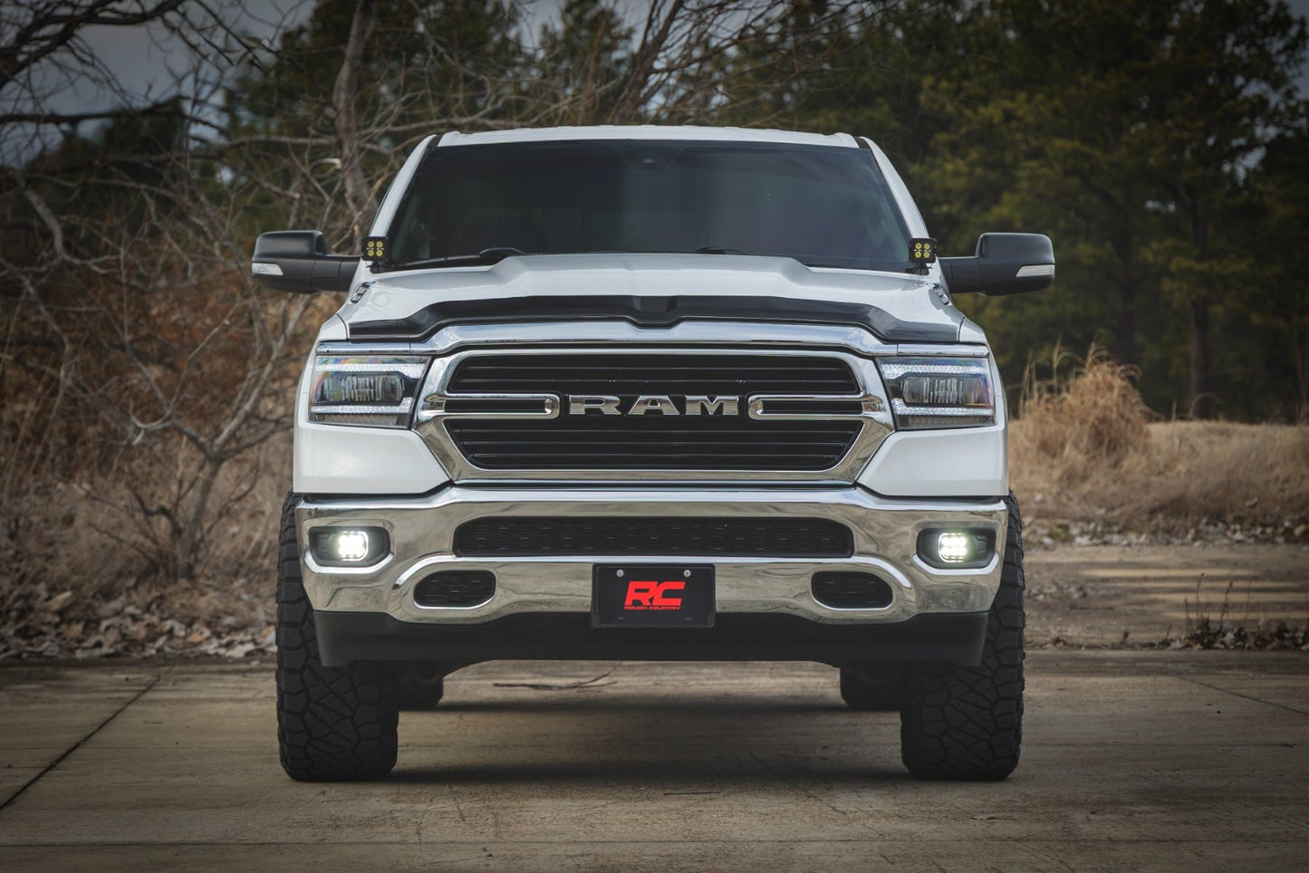 LED Fog Light Kit | 3.5 Inch Round Black Series | Amber DRL | Ram 1500 (2019-2024)