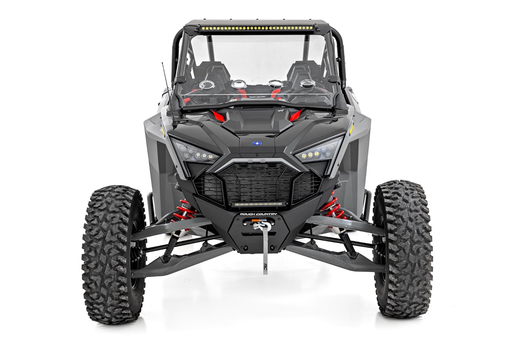 30" Single Row Light Mount | Front | Black Series | Polaris RZR Turbo R 
