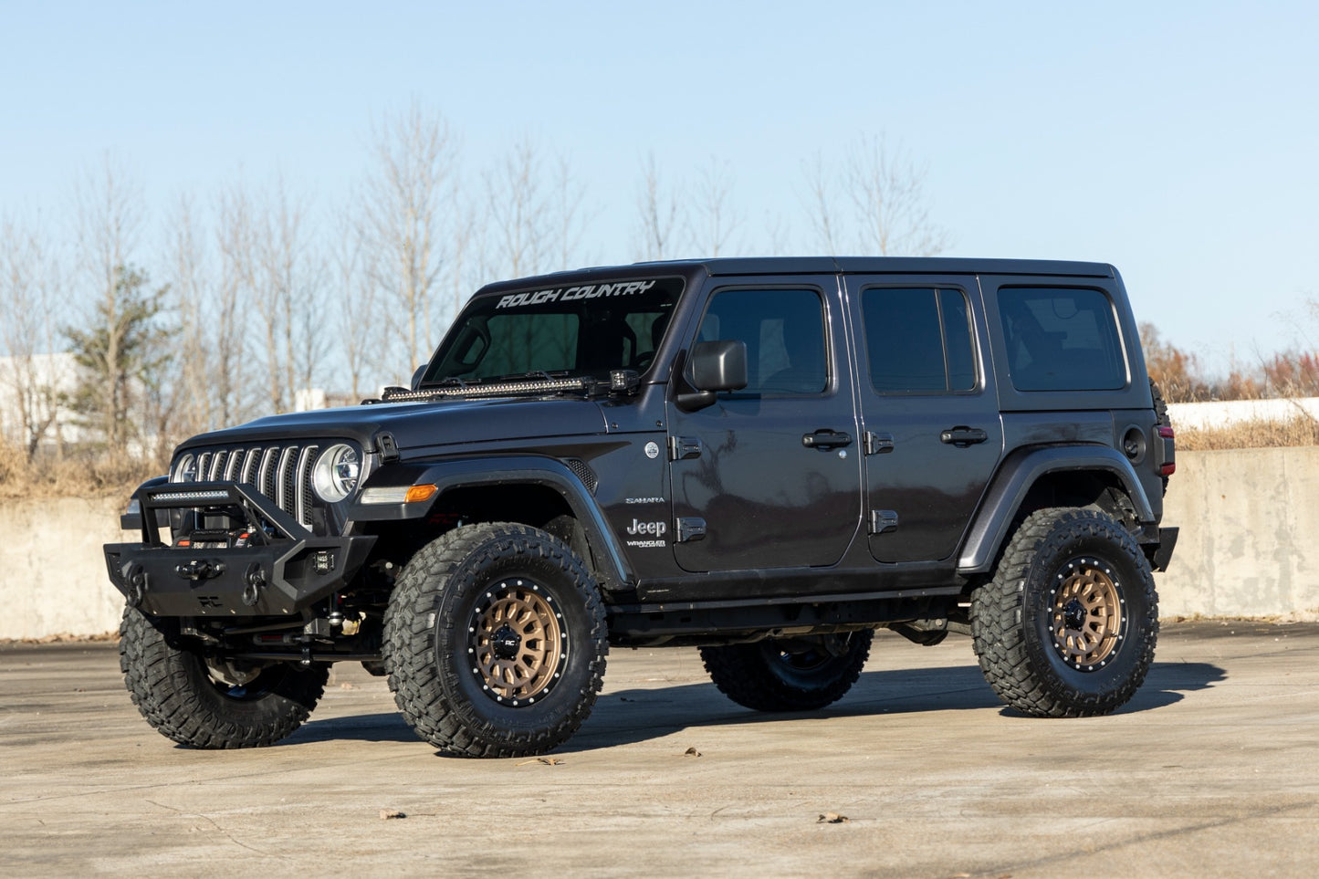 Rough Country 87 Series Wheel | Simulated Beadlock | Bronze/Black | 17x8.5 | 5x5 | +0mm