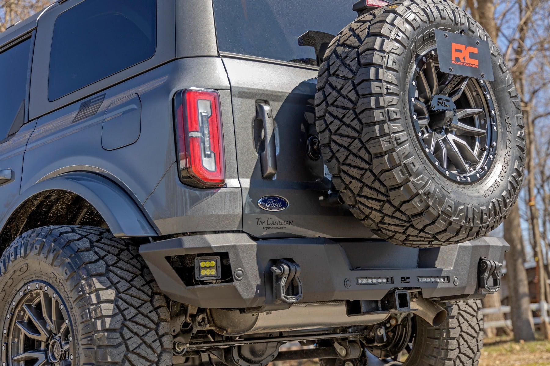 Rear Bumper | Black Series LED | 6" Pair | Slim Line | | Ford Bronco (21-26)