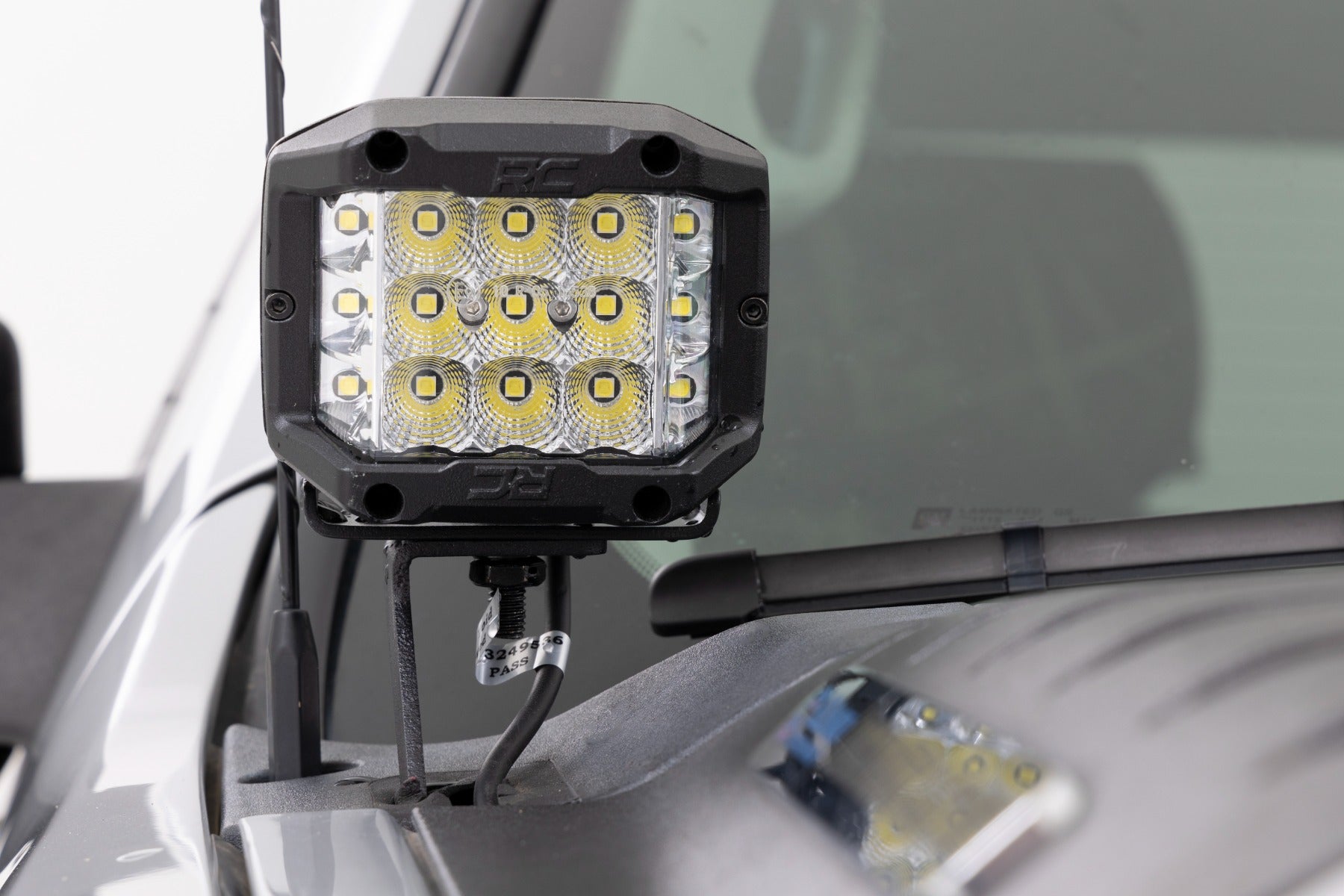 LED Light | Ditch Mount | 2" Black Pair | Amber DRL | Chevy 1500 (2007-2013)