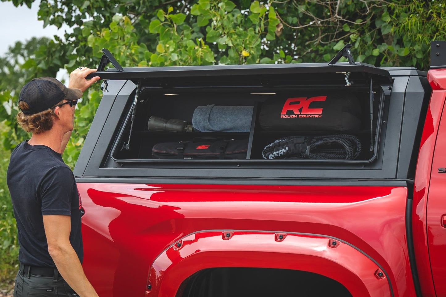 Bed Cap Side Shelf Storage Bin | Passengers Side | Toyota Tacoma (24-26)