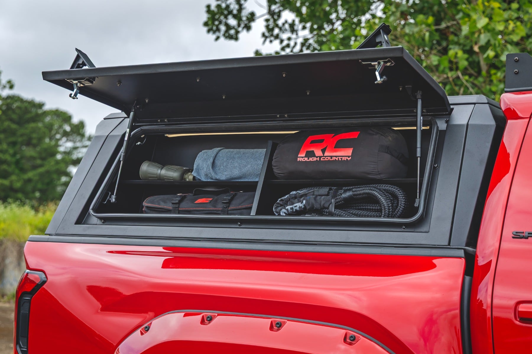 Bed Cap Side Shelf Storage Bin | Passengers Side | Toyota Tacoma (24-26)