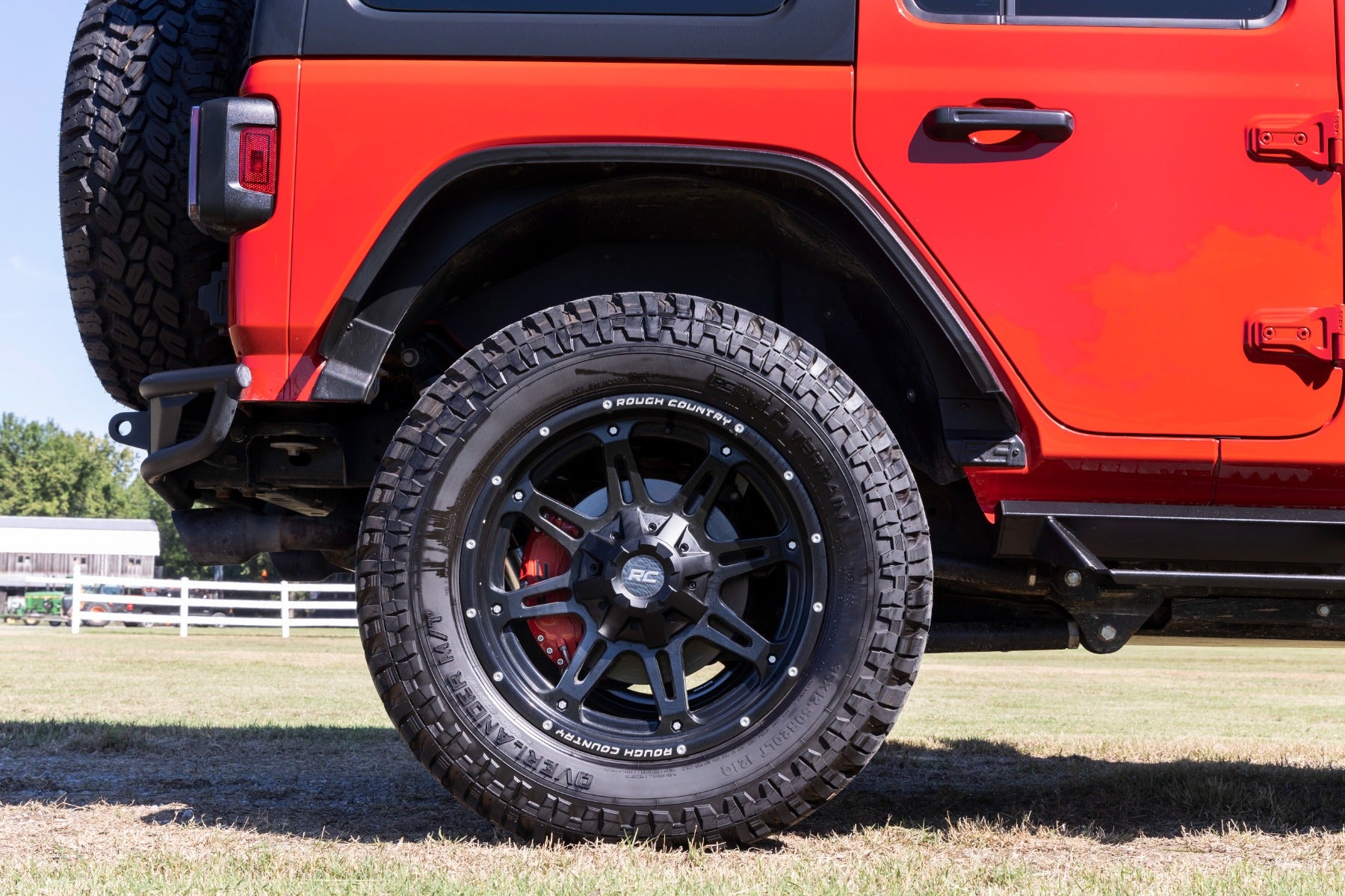 Caliper Covers | Rear | Red | Non-Sport | Jeep Wrangler JL (18-26)/Wrangler Unlimited (18-26) 