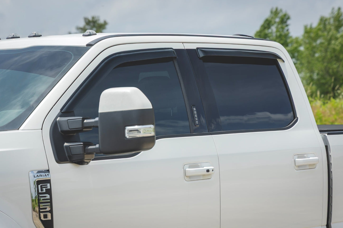 Side Window Deflectors | Tape On Rain Guard | Ford F-150/Lightning/F-250/F-350/Raptor (15-26)