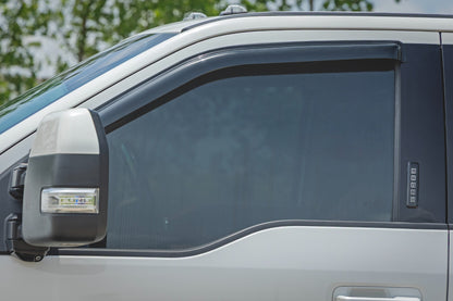Side Window Deflectors | Tape On Rain Guard | Ford F-150/Lightning/F-250/F-350/Raptor (15-26)