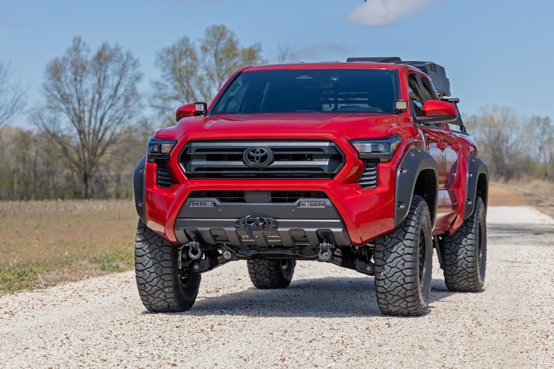 LED Light Kit | Ditch Mount | 2" Black Pair | Flood | Toyota Tacoma (24-26)