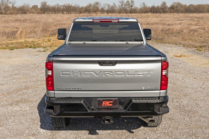 Hard Tri-Fold Flip Up Bed Cover | 6'9" Bed | Chevy/GMC  Silverado/Sierra 2500HD/3500HD (20-26)