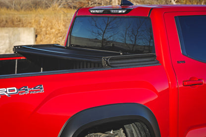 Soft Tri-Fold Bed Cover | 5'7" Bed | with and w/o OE Rail | Toyota Tundra (22-26)